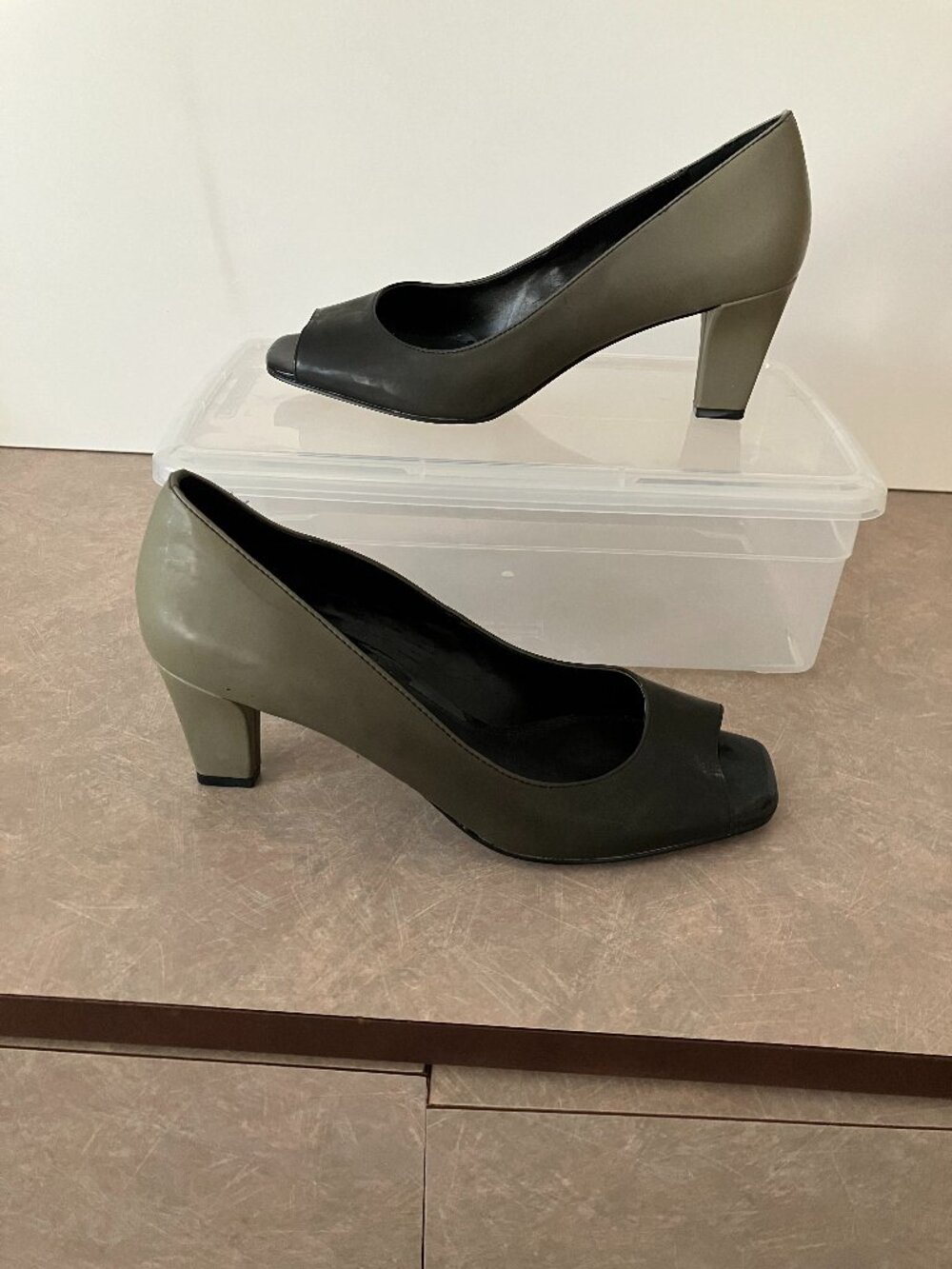 Women's Liz Claiborne Neutral Peep-Toe Heels